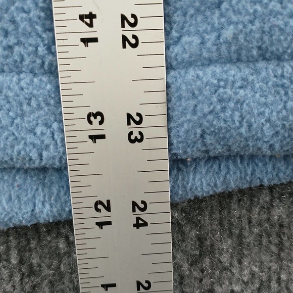 Columbia Interchange Women's Fleece Jacket Blue Medium Logo Front Zip - Picture 15 of 16